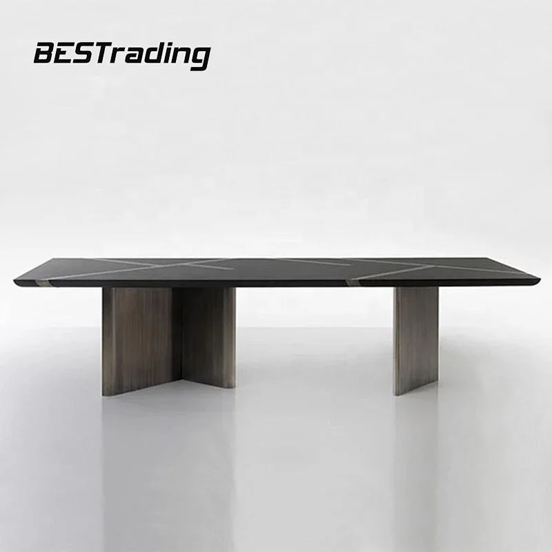 Modern luxury dining room table 10 seater dining table set