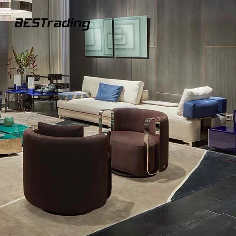 Italian Design High End Villa Living Room Furniture Lounge Chair Leisure Chair Arm Chair