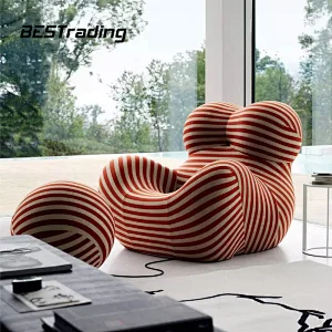 Multiple color options living room furniture relax chair special design for modern family fabric lazy chair