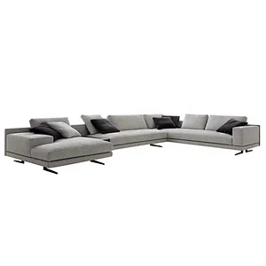Luxury furniture L shape sofa