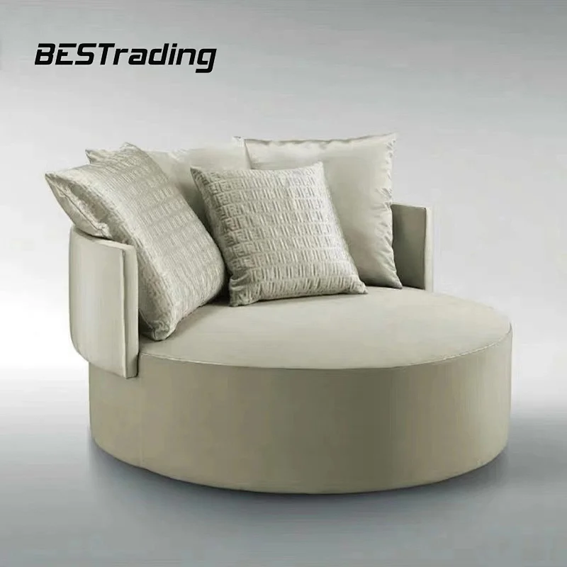 Italian Design Luxury Home Furniture Leisure Chairs Modern Velvet Fabric Lounge  Designer Chair