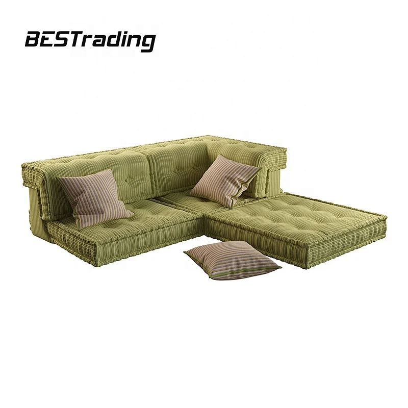 Living room U shape sectional sofa fabric