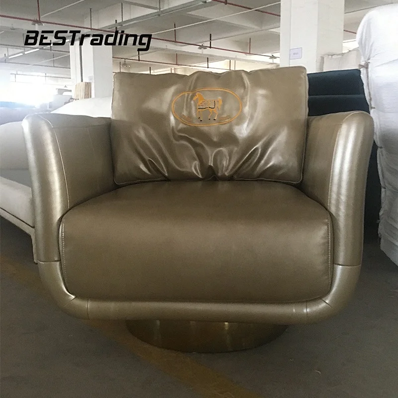 2018 living room leather leisure chair