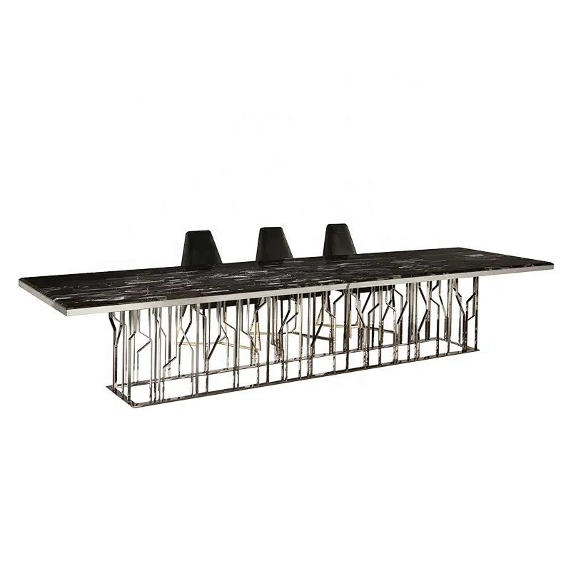 Marble dining table set