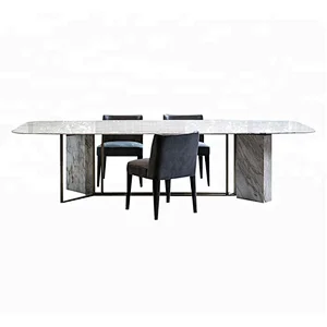 2018 Italian style modern marble white dinning table set dining room furniture for home furniture
