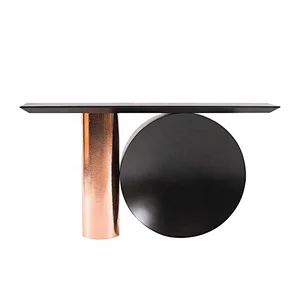Luxury stainless steel console table