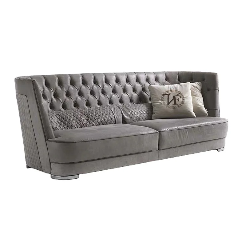European style modern home furniture leisure couch velvet fabric sofa living room sofa