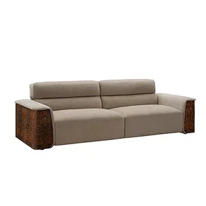 Luxury furniture leather sofa set