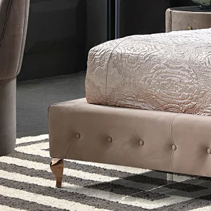 Italy Design Bed Furniture Chesterfield Button Tufted King Size Bed