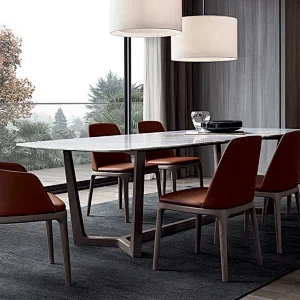 Contemporary Style Dinning Room Furniture Dining Table Sets Marble Top Dining Table