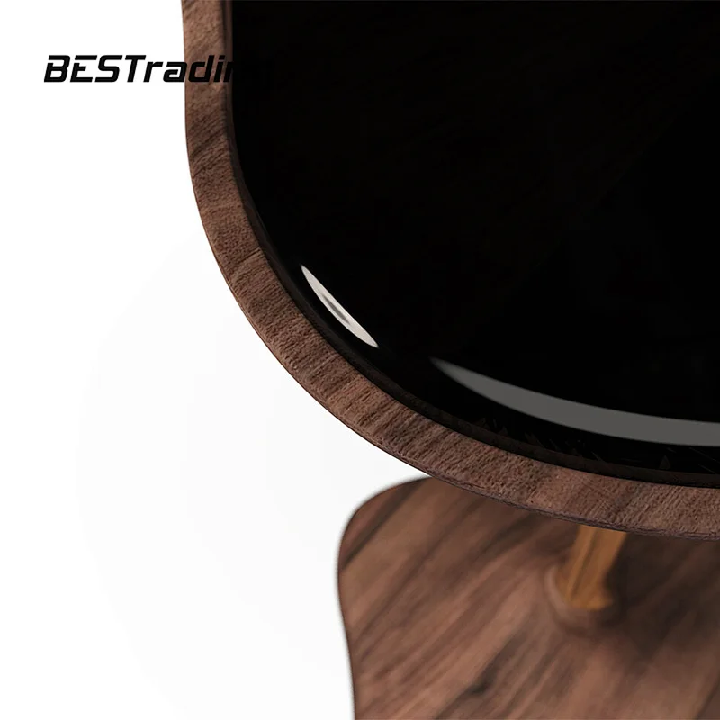 OEM Side modern solid wood glass round corner table luxury side table coffee table