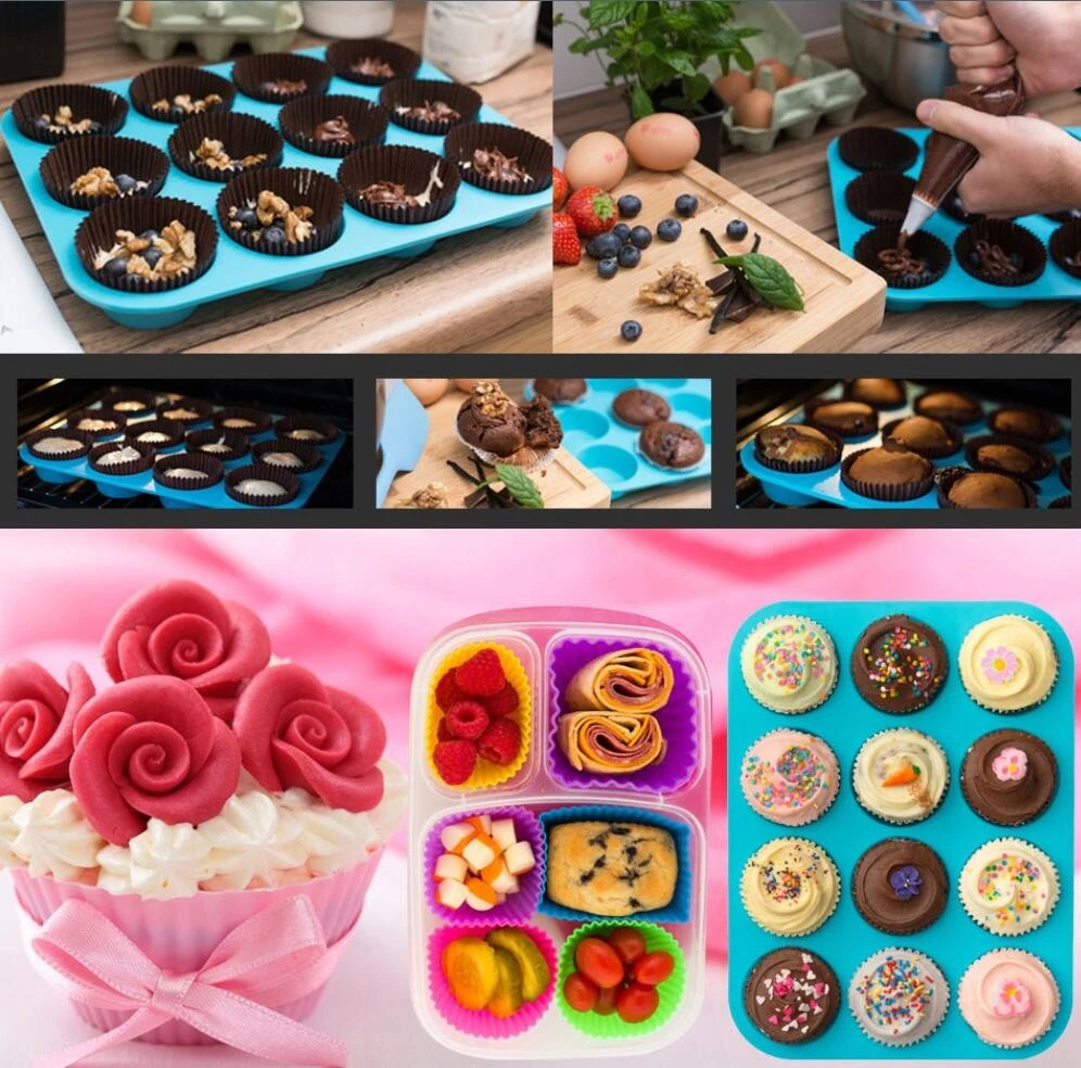 eco-friendly silicone mold for cupcakes muffin