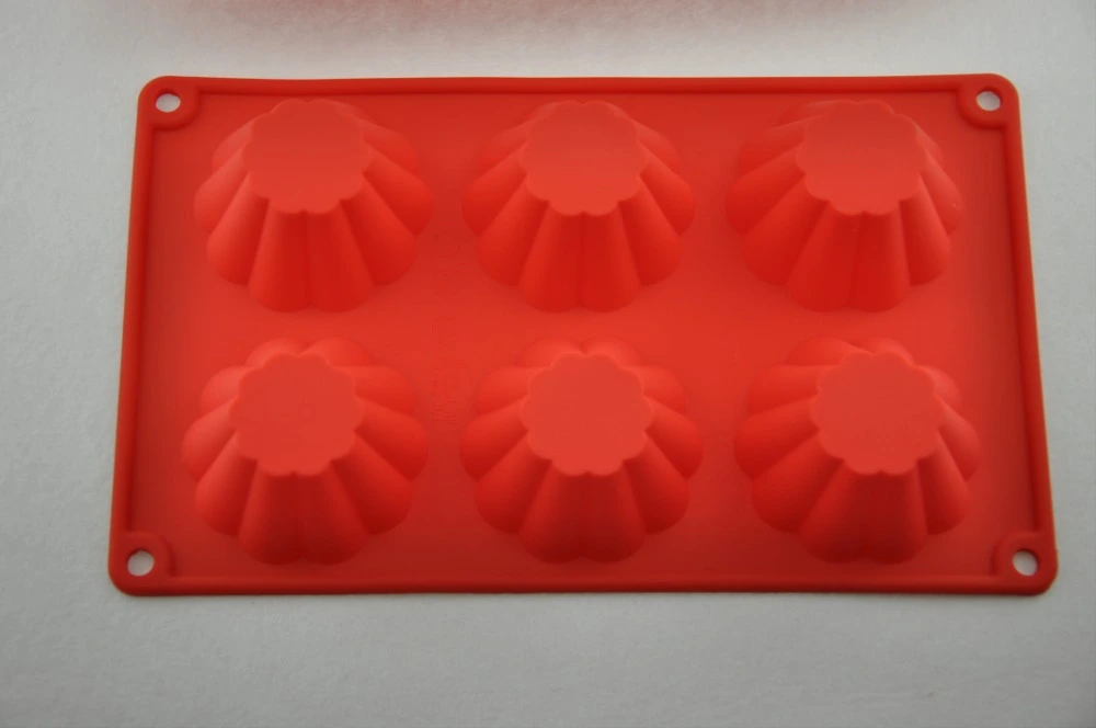 food grade silicone rose brownie spring theme mold