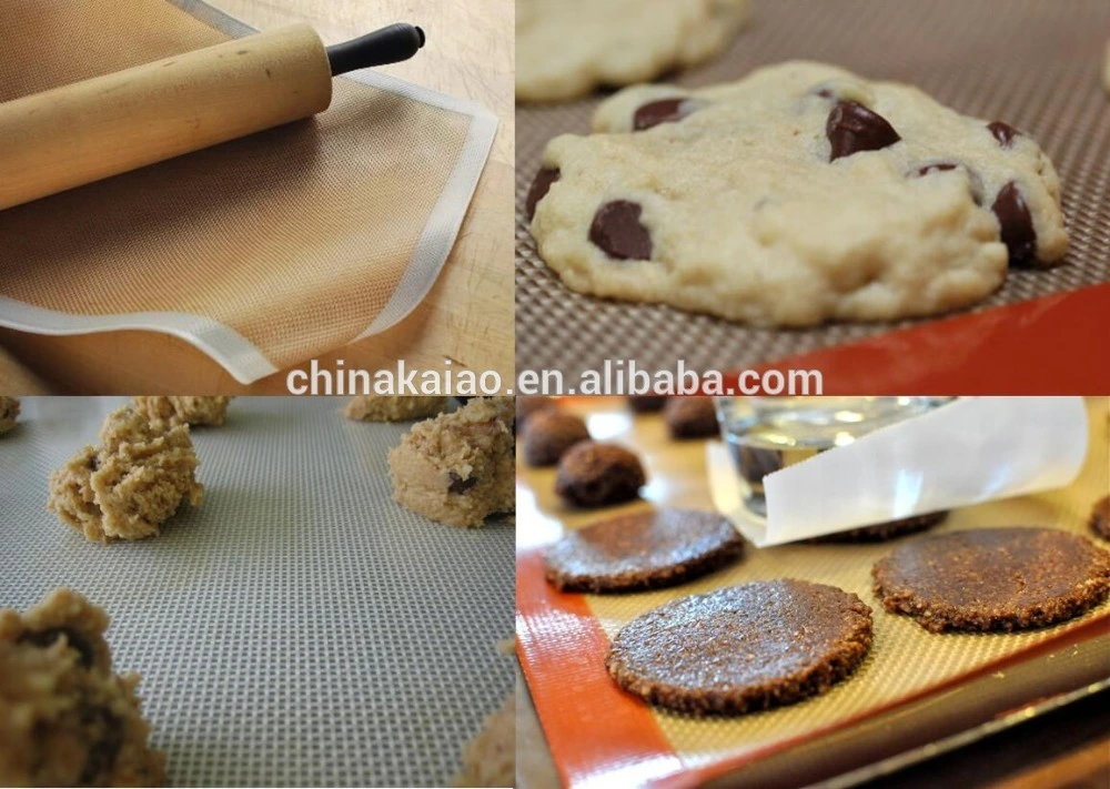 round shape green blue red cookie baking mats