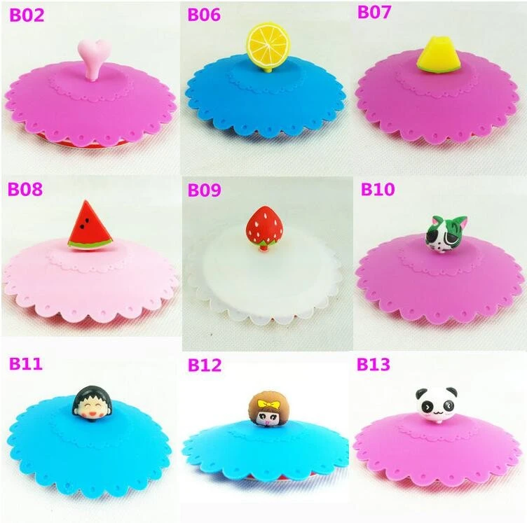 wholesale silicone cartoon handle mug cup cover