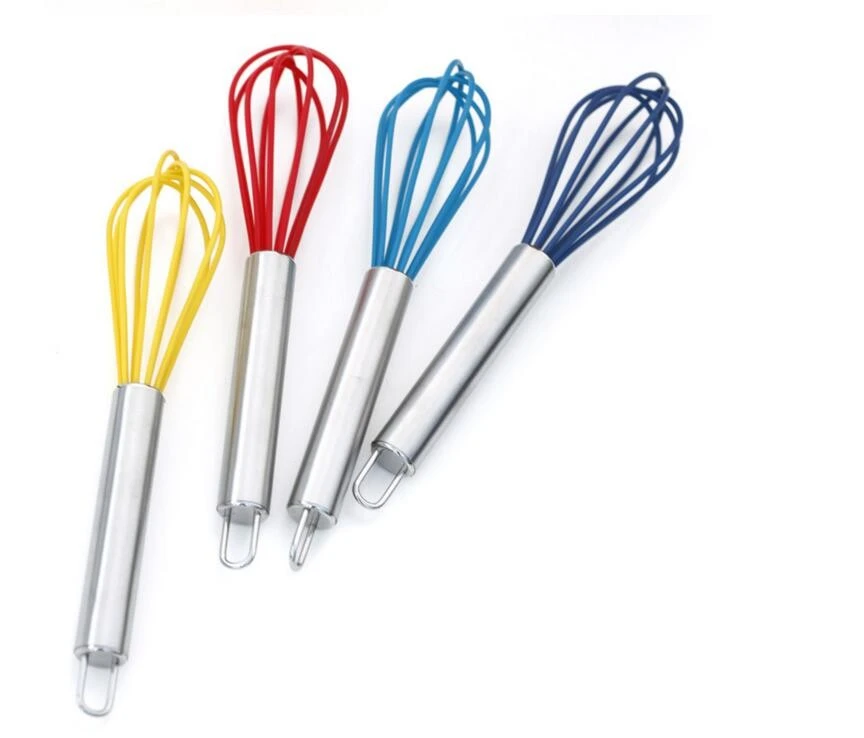 Wholesale silicone SS egg whisk