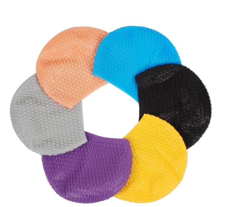 custom swimming swim caps silicone material