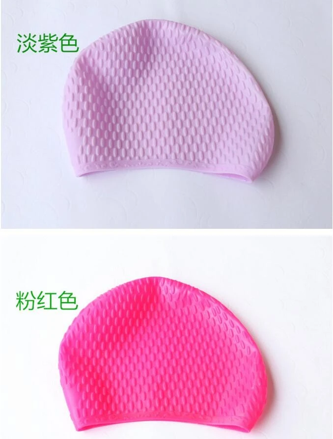 drop shape silicone caps for swimming