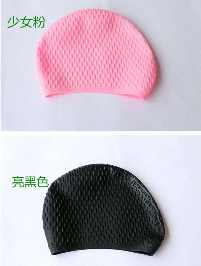 drop shape silicone caps for swimming