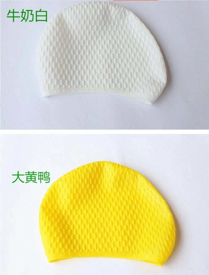 drop shape silicone caps for swimming