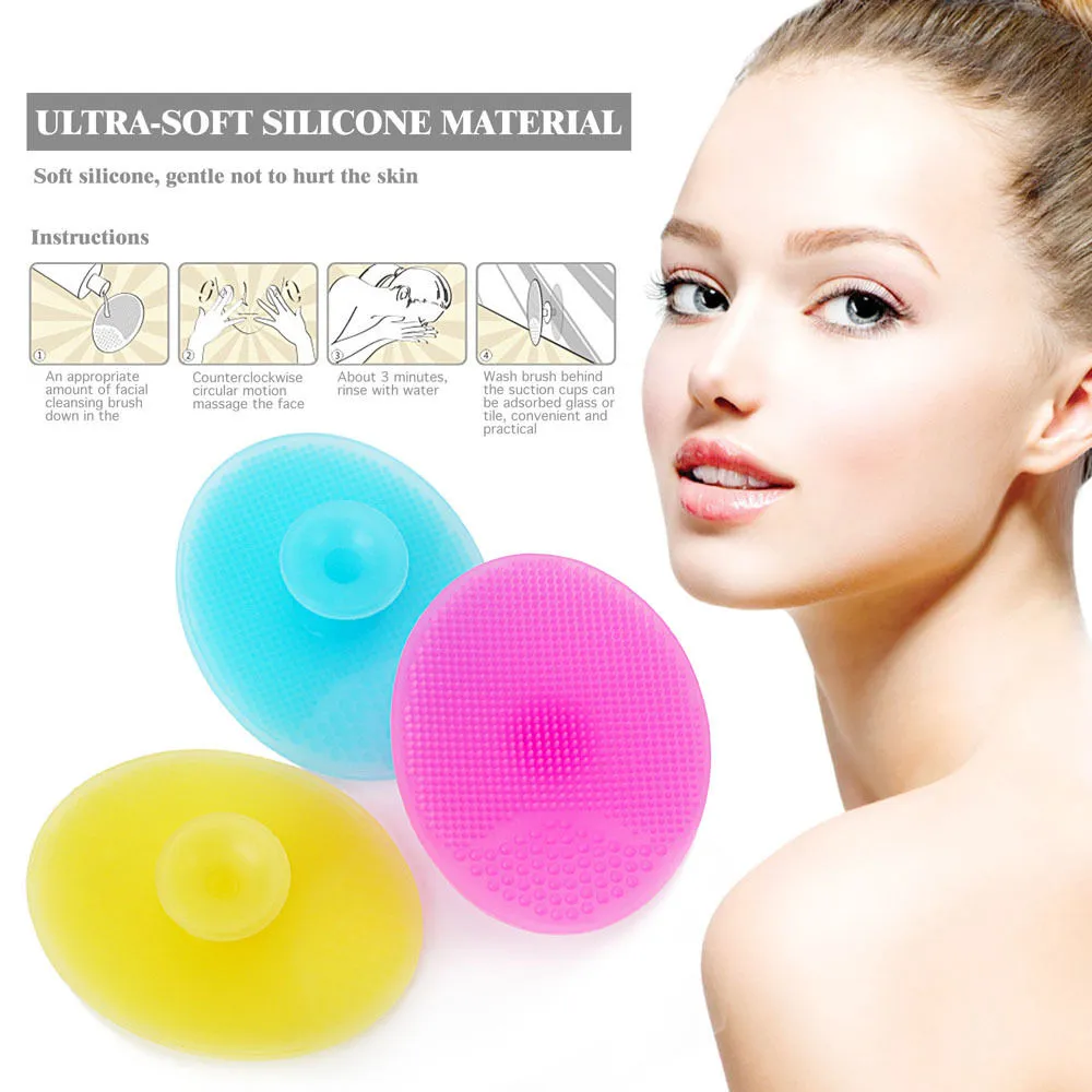 Face Cleanser Silicone Rubber Cosmetic Tool Fashion Scrubber