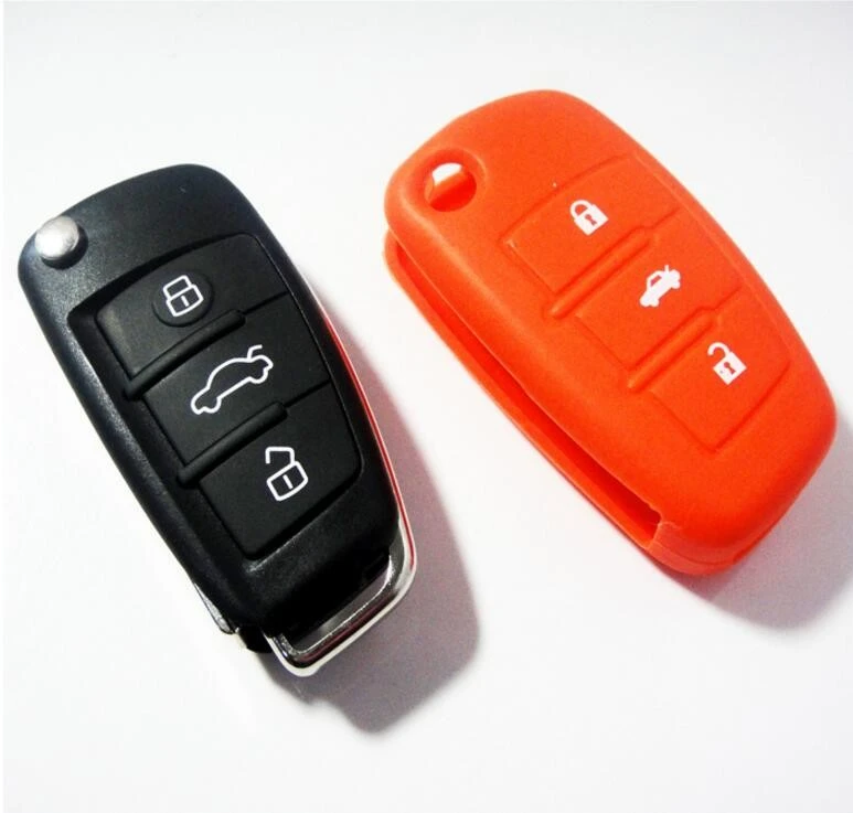 factory price silicone car key case holder