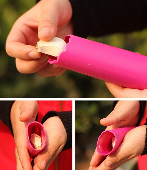 2016 new product wholesale silicone rubber garlic peeler