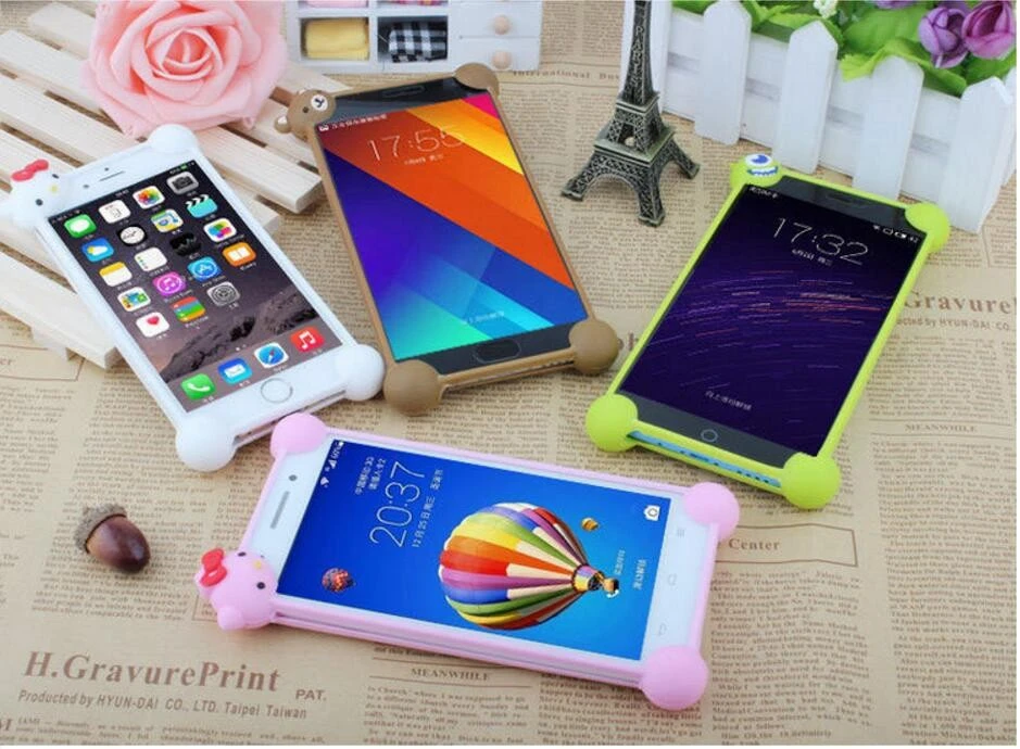bright color silicone soft case for phones