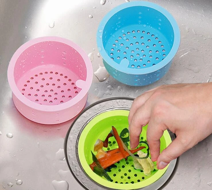 hair stopper basin silicone strainer to drain rubbish