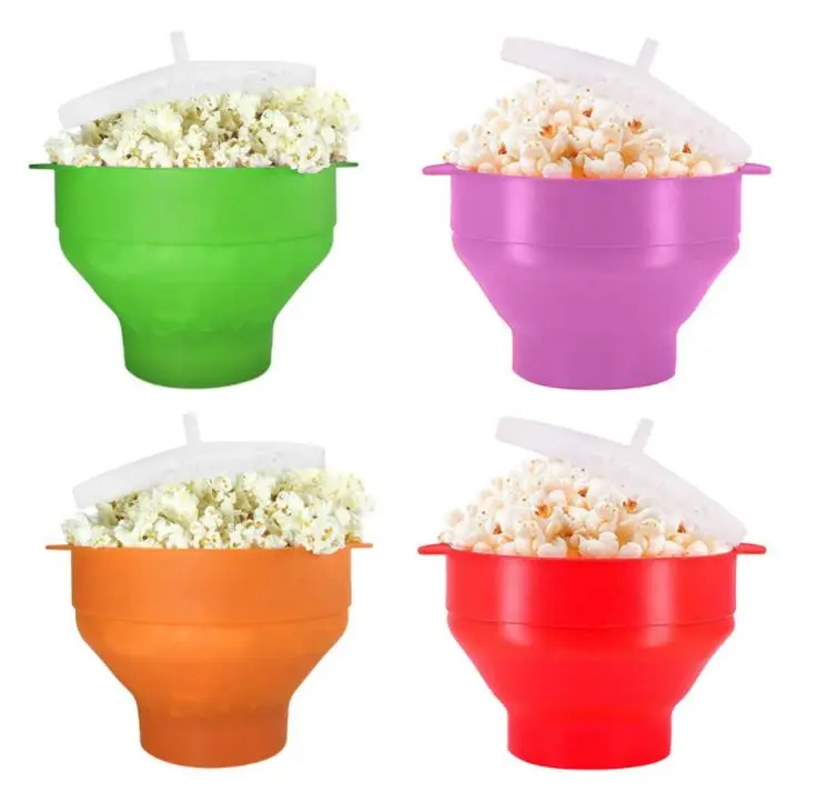 Hot Selling Silicone Microwave Popcorn Maker with handles