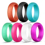 New silicone ring glitter women's silicone ring pear lescent pearl ring
