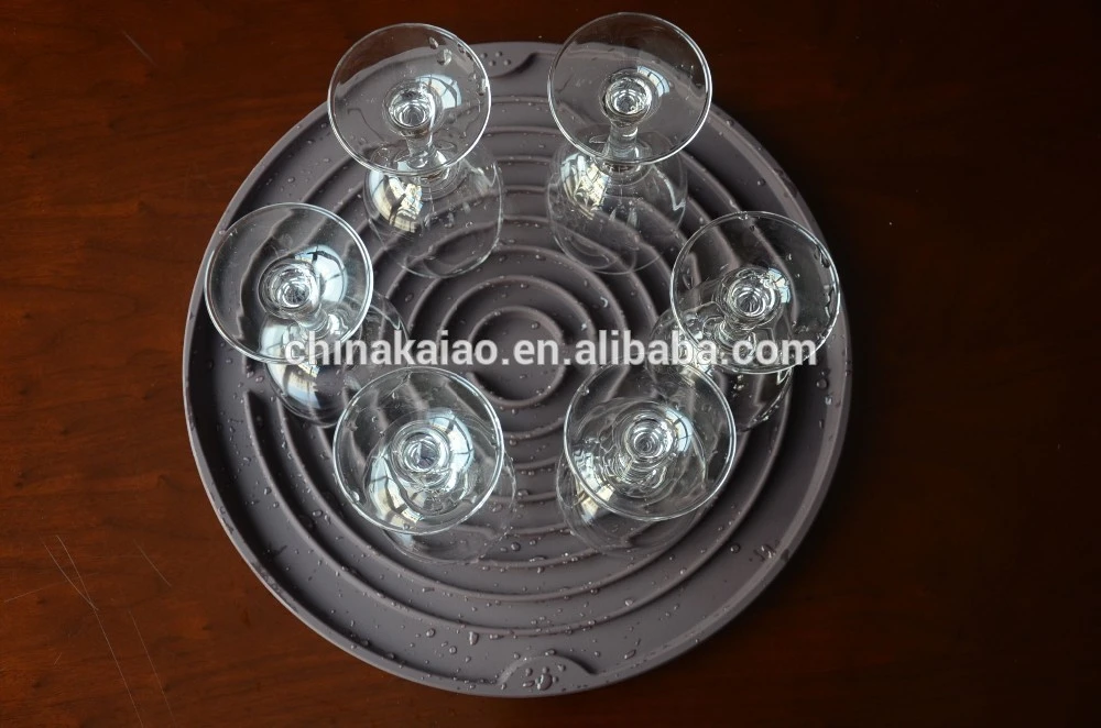 factory made home hotel cup drying dish drain silicone plates