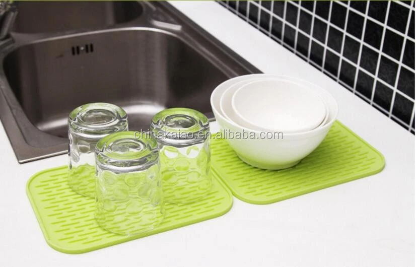 silicone factory dish mat table mat pot mat draining mat