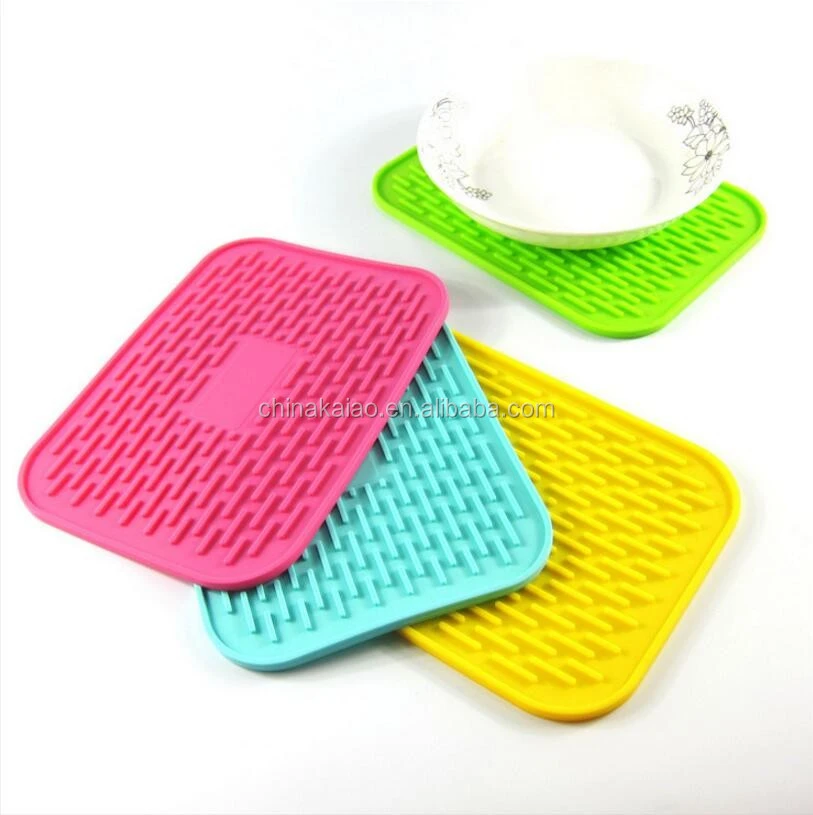 silicone factory dish mat table mat pot mat draining mat
