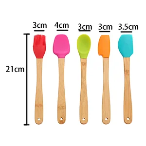 High Quality Butter Spatula Heat Resistant Basting Brush Shovel  Spoon Spatula Set Silicone