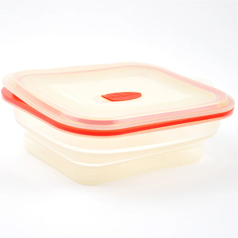 Wholesale Collapsible Food Fresh Silicone Container 2022 Lid Food Containers