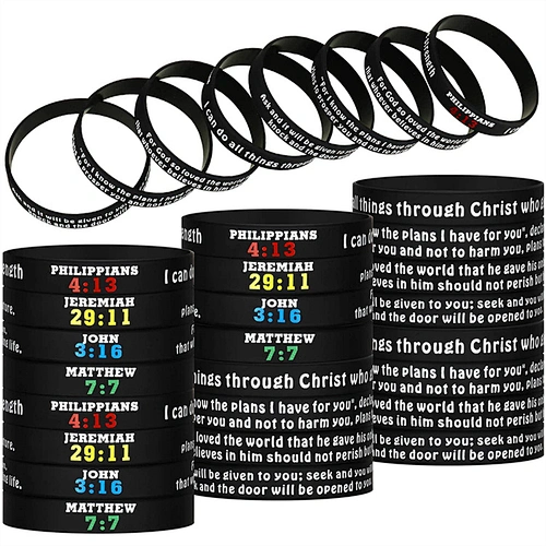 personalised rubber bracelets
