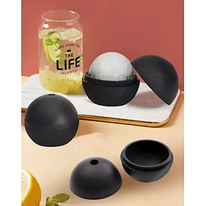 Silicon Square Ice Cube Mold And Ice Ball Mold Silicone Ice Ball Maker Round Sphere Tray Mold
