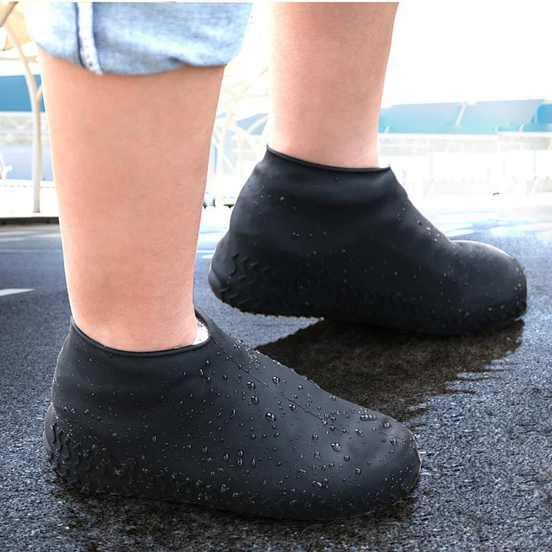 Mens Rain Cover Boots Shoe Covers Silicone Shoe Rain Boots Shoes Protector Cover