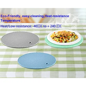 Customized Silicone Round Pot Holders Silicon Hot Pot Holder