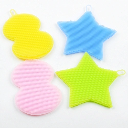 silicone sponge with scraper