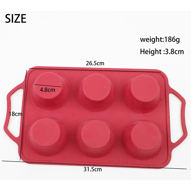 Merry Christmas Silicone Cake Baking Cup Eco Friendly Baking Pans Wholesale Baking Tool Moulds
