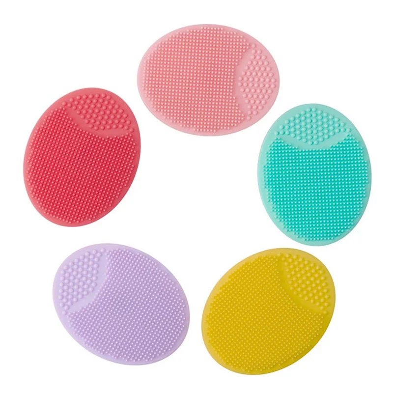 Yellow Makeup Brush Scrubber Pad Blackhead Scrubber For Daily Facial Cleaning