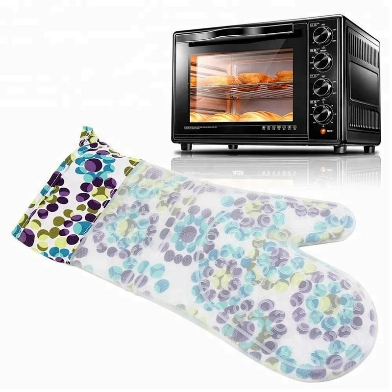 Heat Resistant Non Stick Kitchen Cooking Silicone Oven Glove