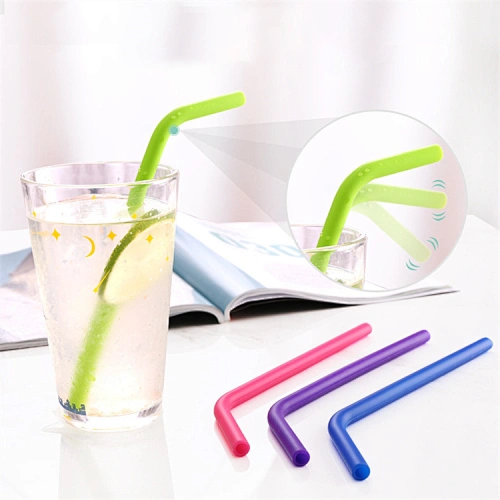 reusable silicone straws with case