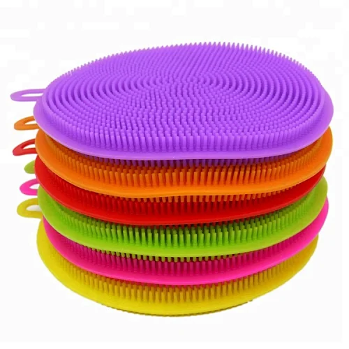 Cleaning Brush Kitchen Dish Cloth Pot Scrubber No Scratches Fruit Dish Scrubber Washing Sponge