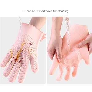Hot selling wholesale price multi functions silicone cleaning household gloves