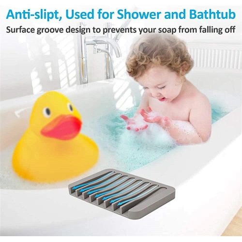 silicone draining soap dish