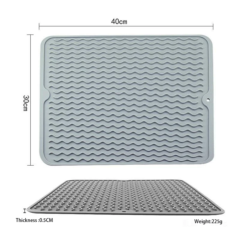 30*40CM Rectangle Multi- purpose Silicone Drying Mat