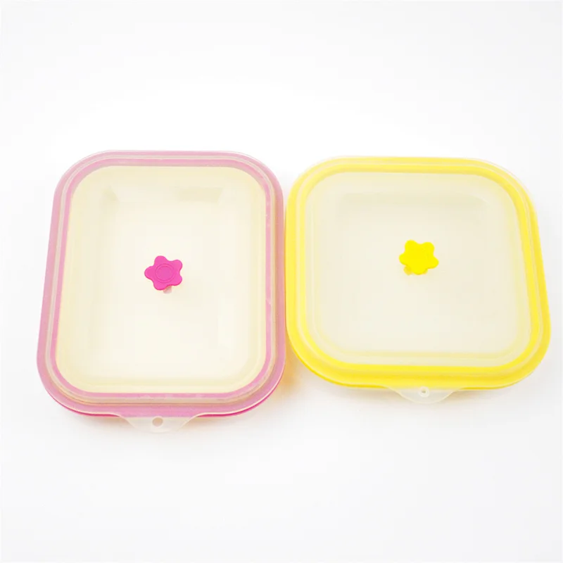 Food Container Wholesale Retractable Silicone Collapsible Food Storage Containers